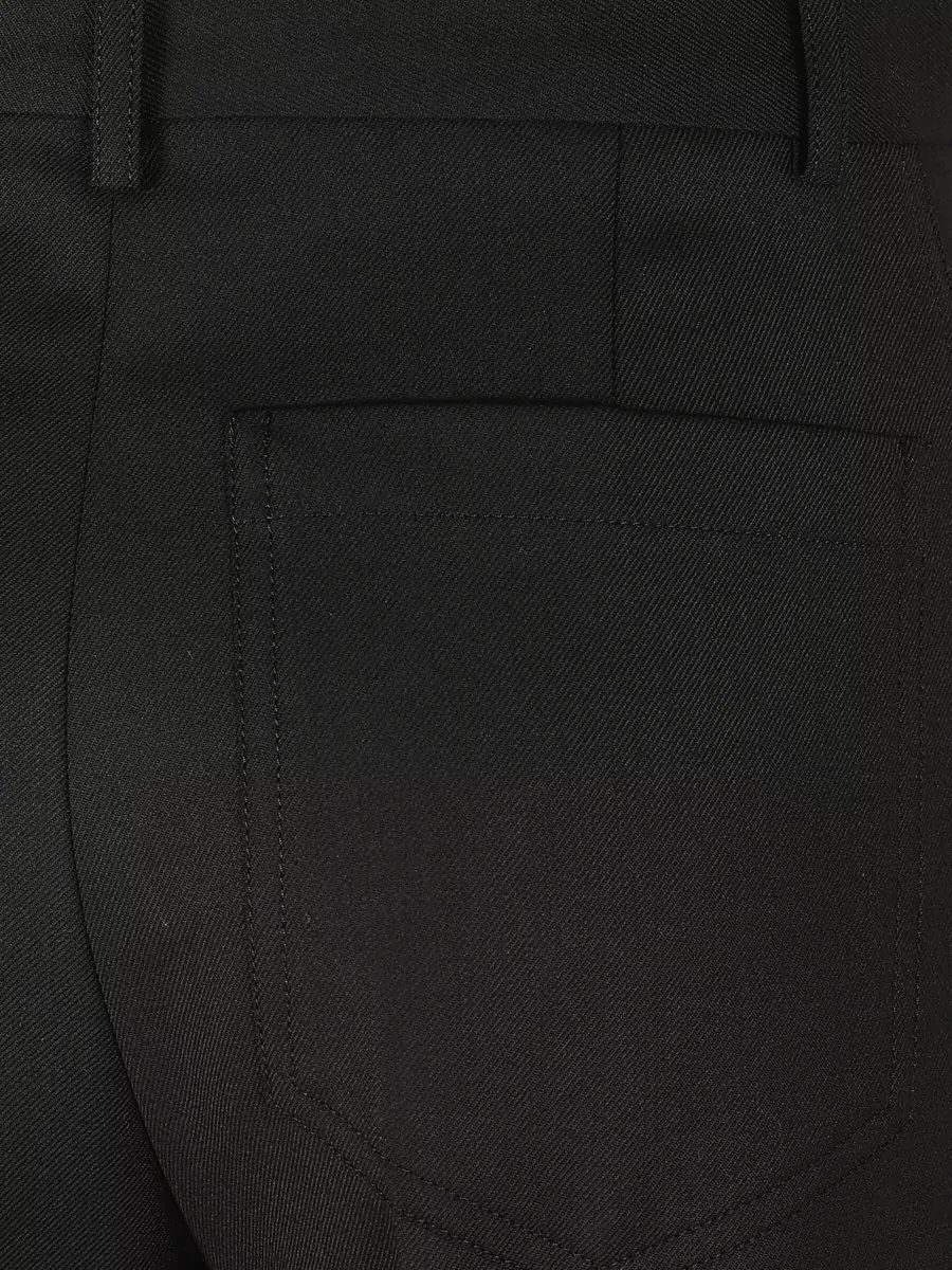 Victoria Beckham Wool-Blend Flared Tailored Trousers