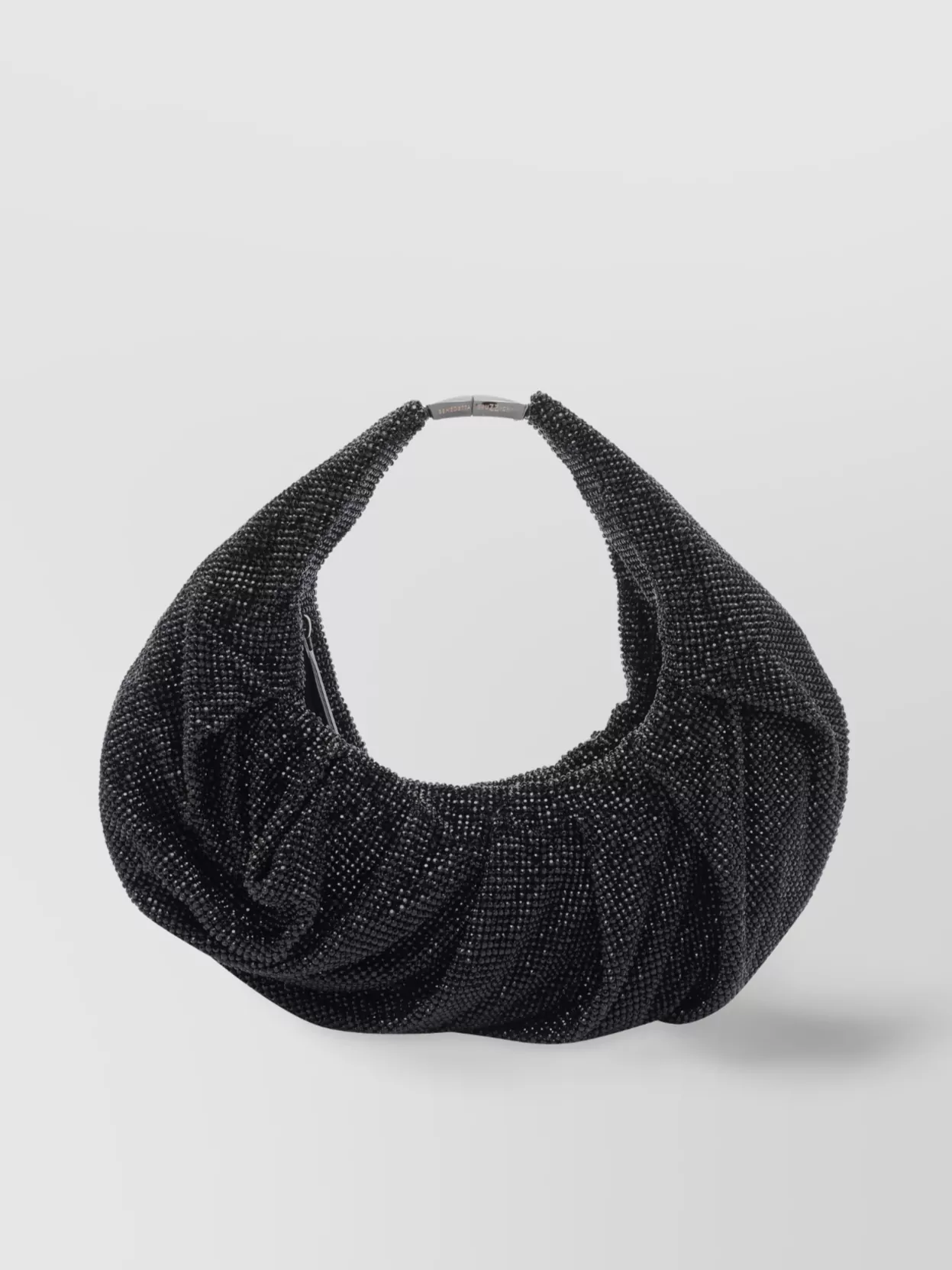 Benedetta Bruzziches Slouchy Beaded Mini Bag With All Over Strass