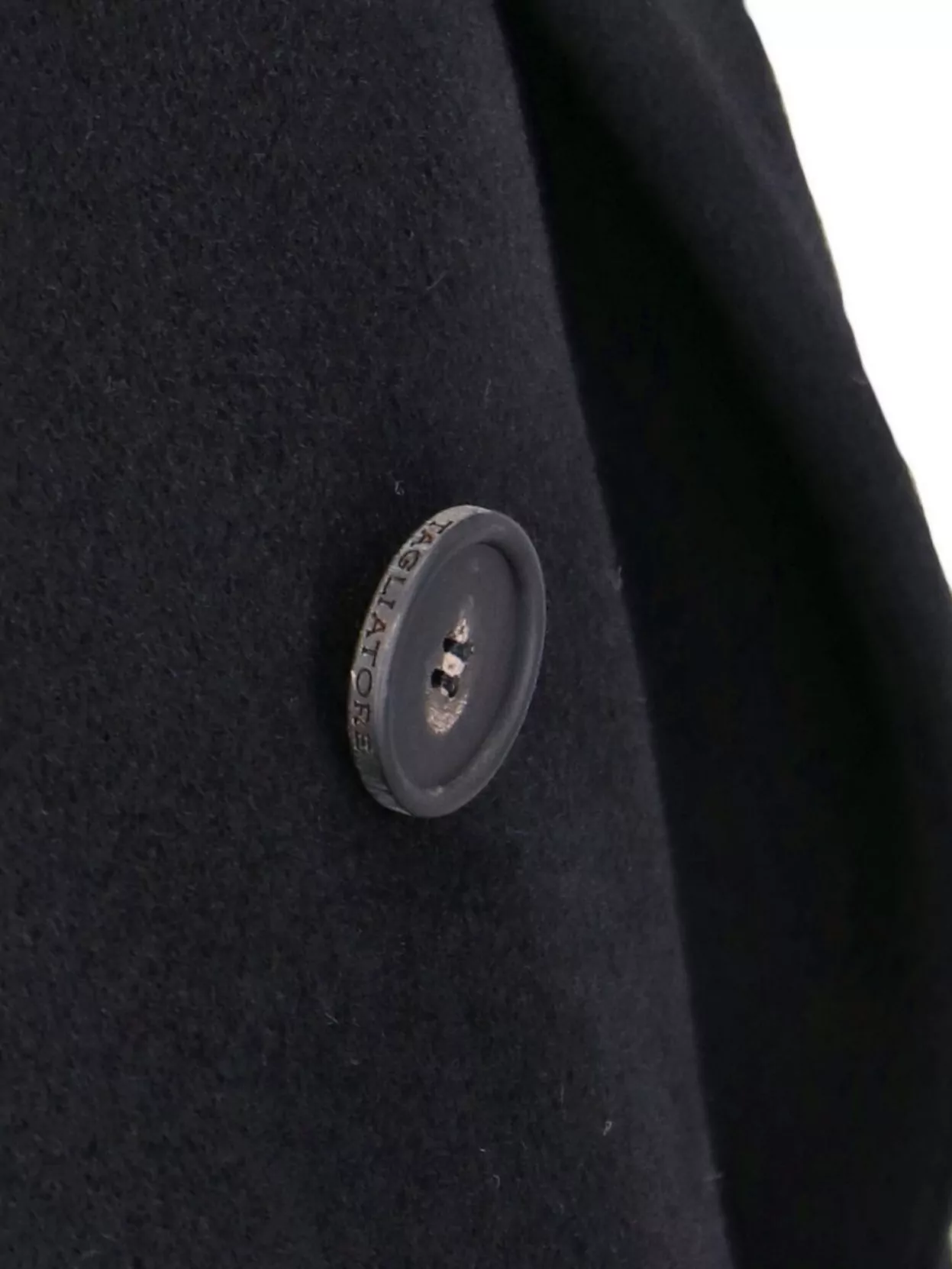 Tagliatore Lapel Long Button Flap Jacket