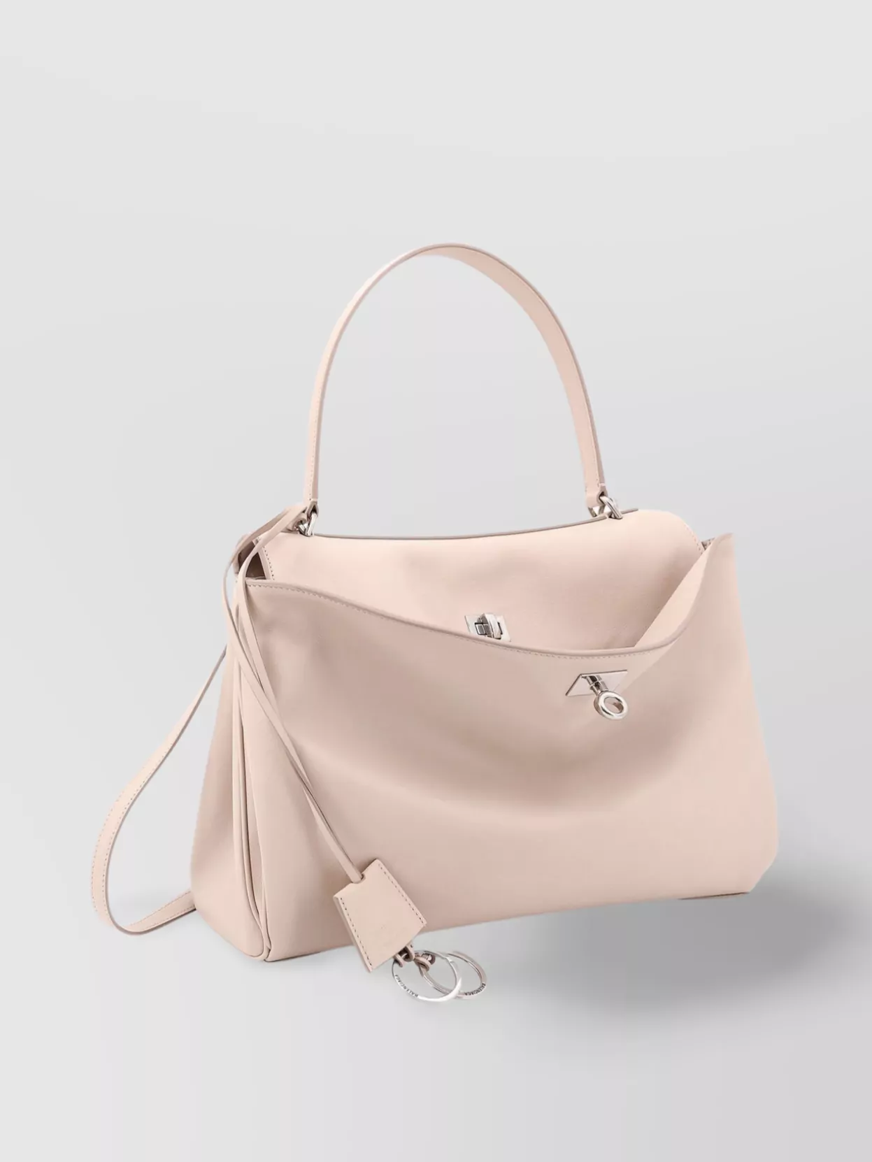 Balenciaga Leather Shoulder Bag Metal Hardware