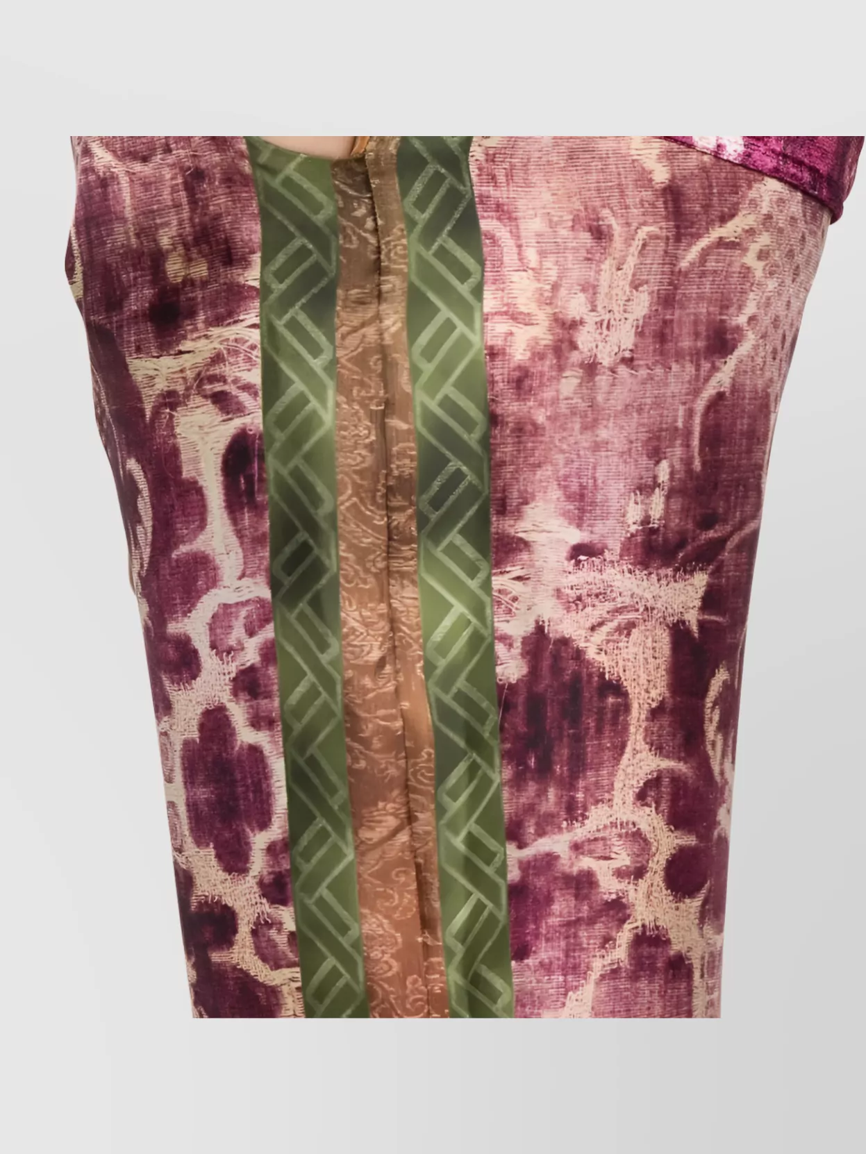 Pierre Louise Mascia Silk Trousers With Printed Pattern And Side Stripes
