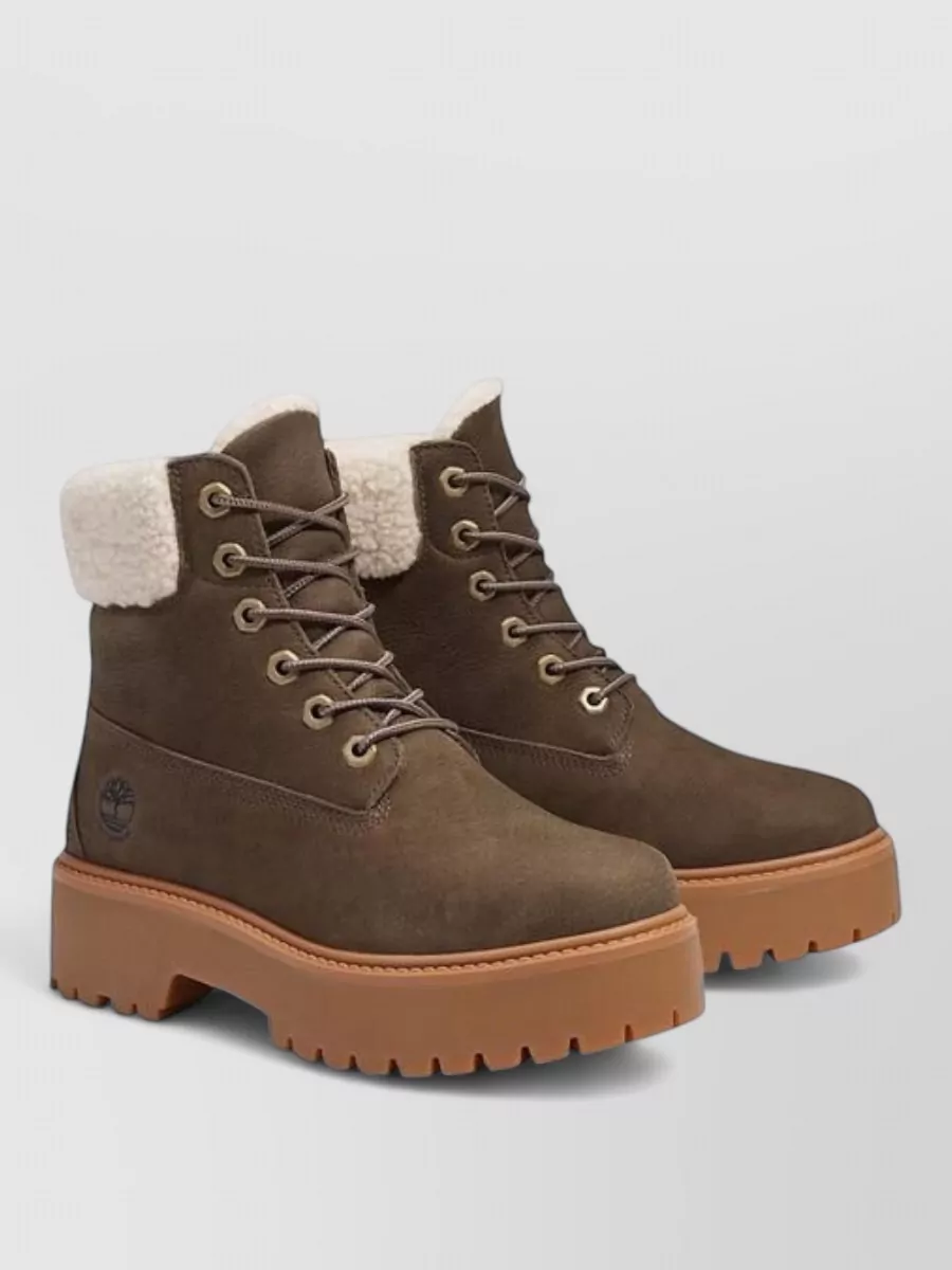Timberland recycled leather lace-up boots