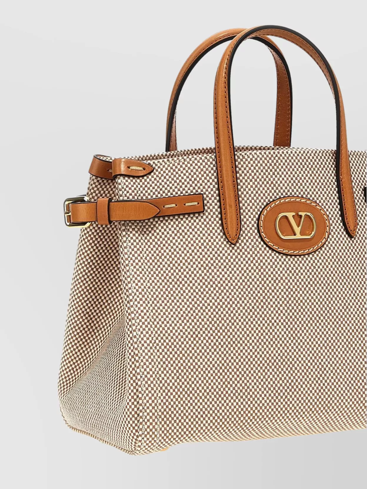 Valentino Antibes Small Handbag Checkered Pattern