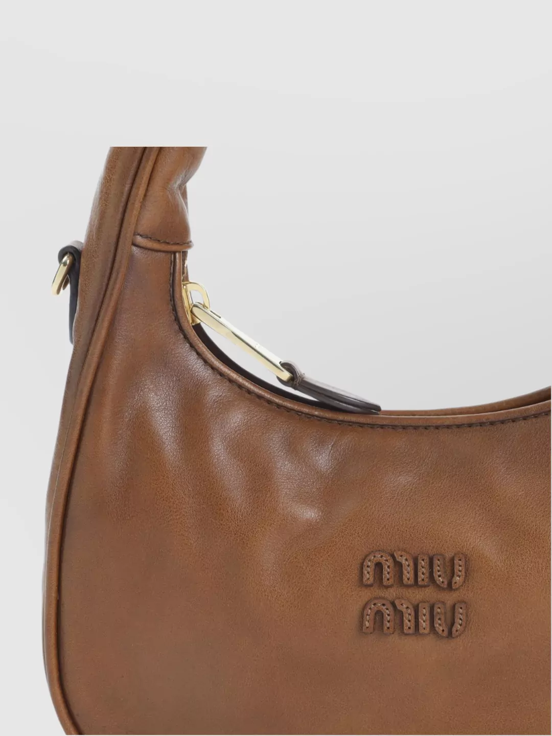 Miu Miu Hobo Wander Leather Tote Bag