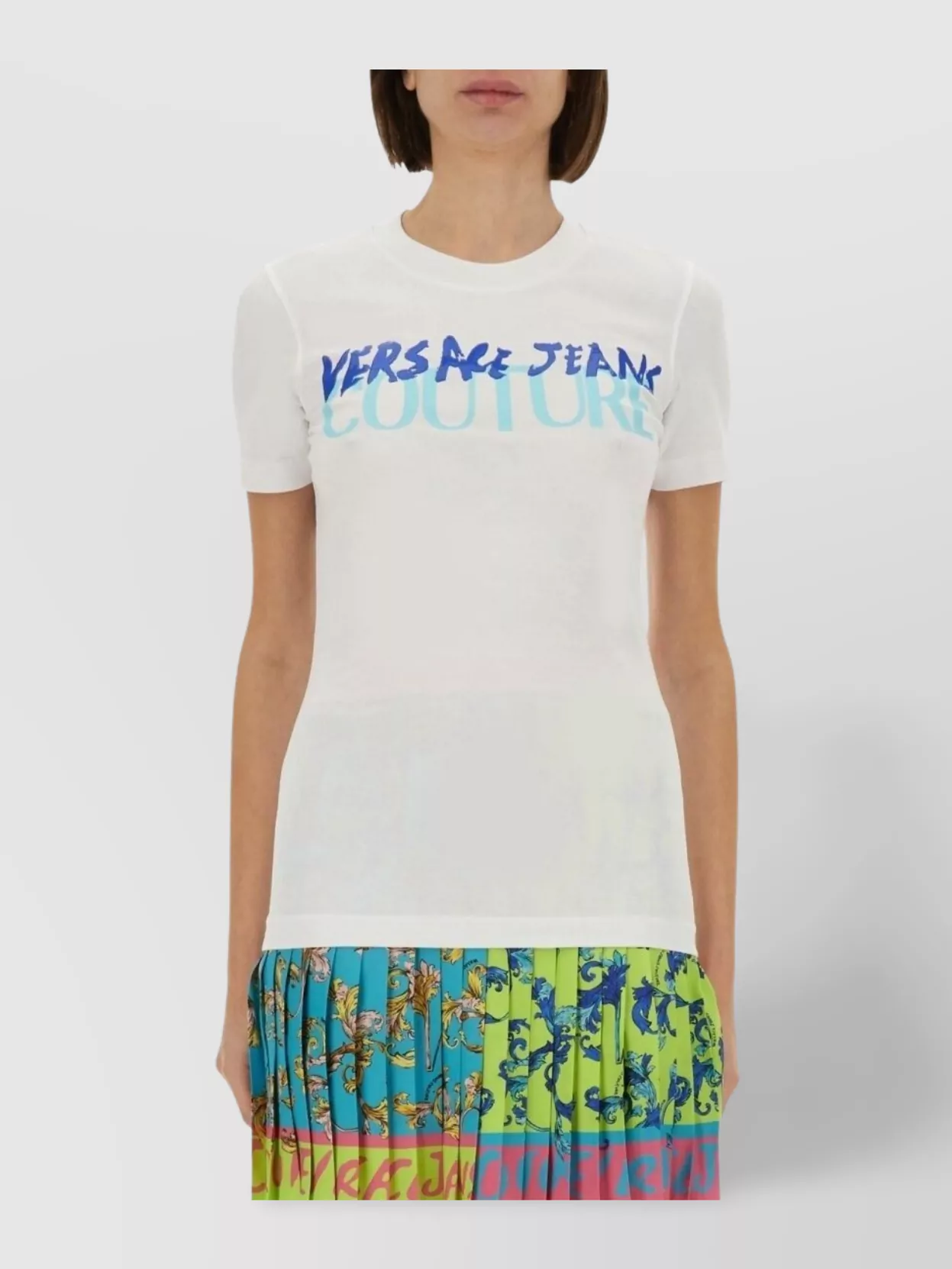 Versace Jeans Couture Graphic Print Crew Neck T-shirt