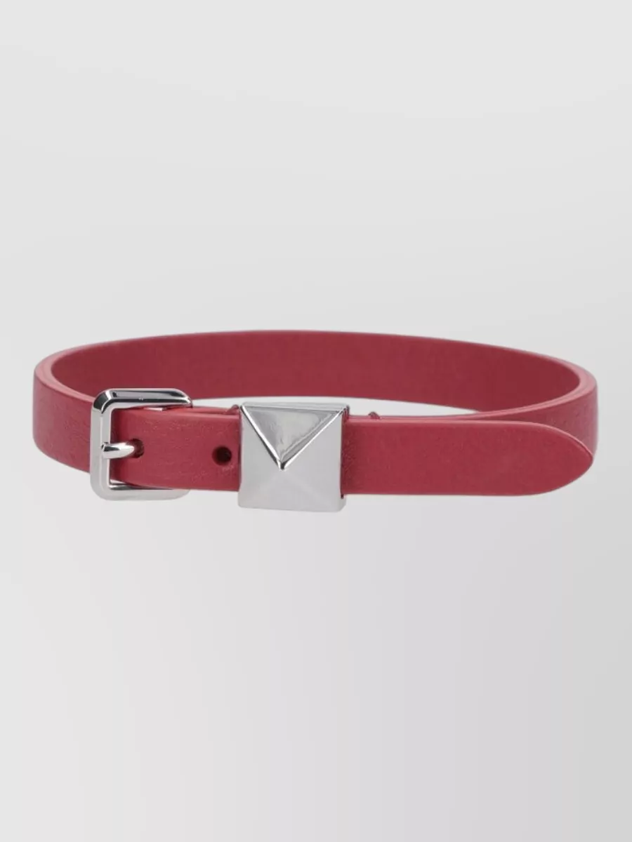 Valentino Garavani leather rockstud bracelet