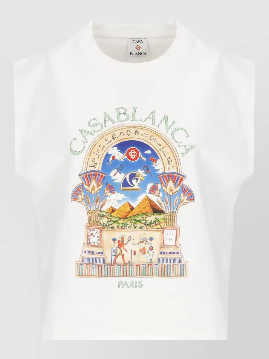 Casablanca Printed sleeveless t-shirt