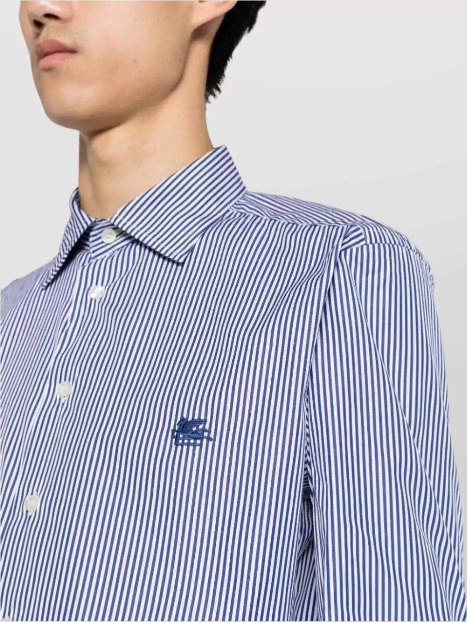 Etro Striped Shirt Button-Down Collar