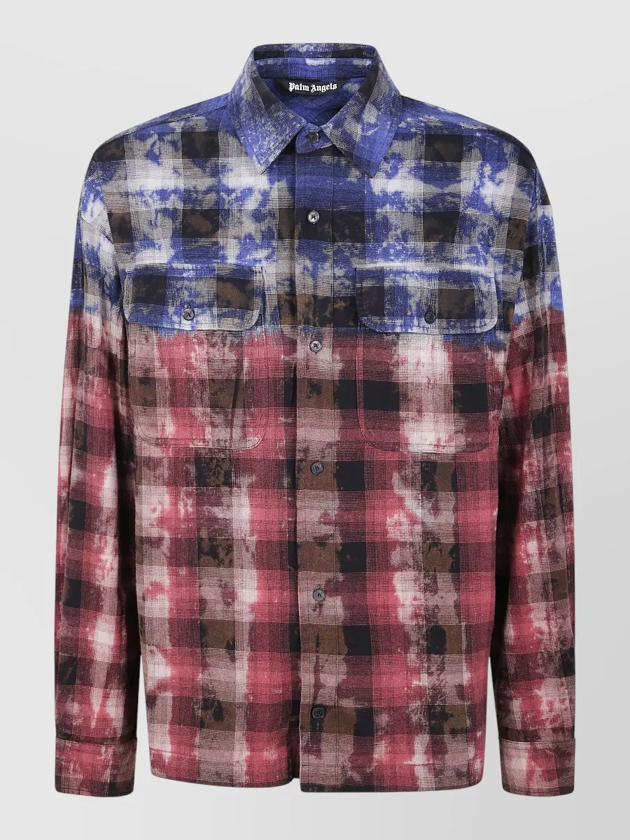 Palm Angels Checked Long-Sleeve Shirt Jacket