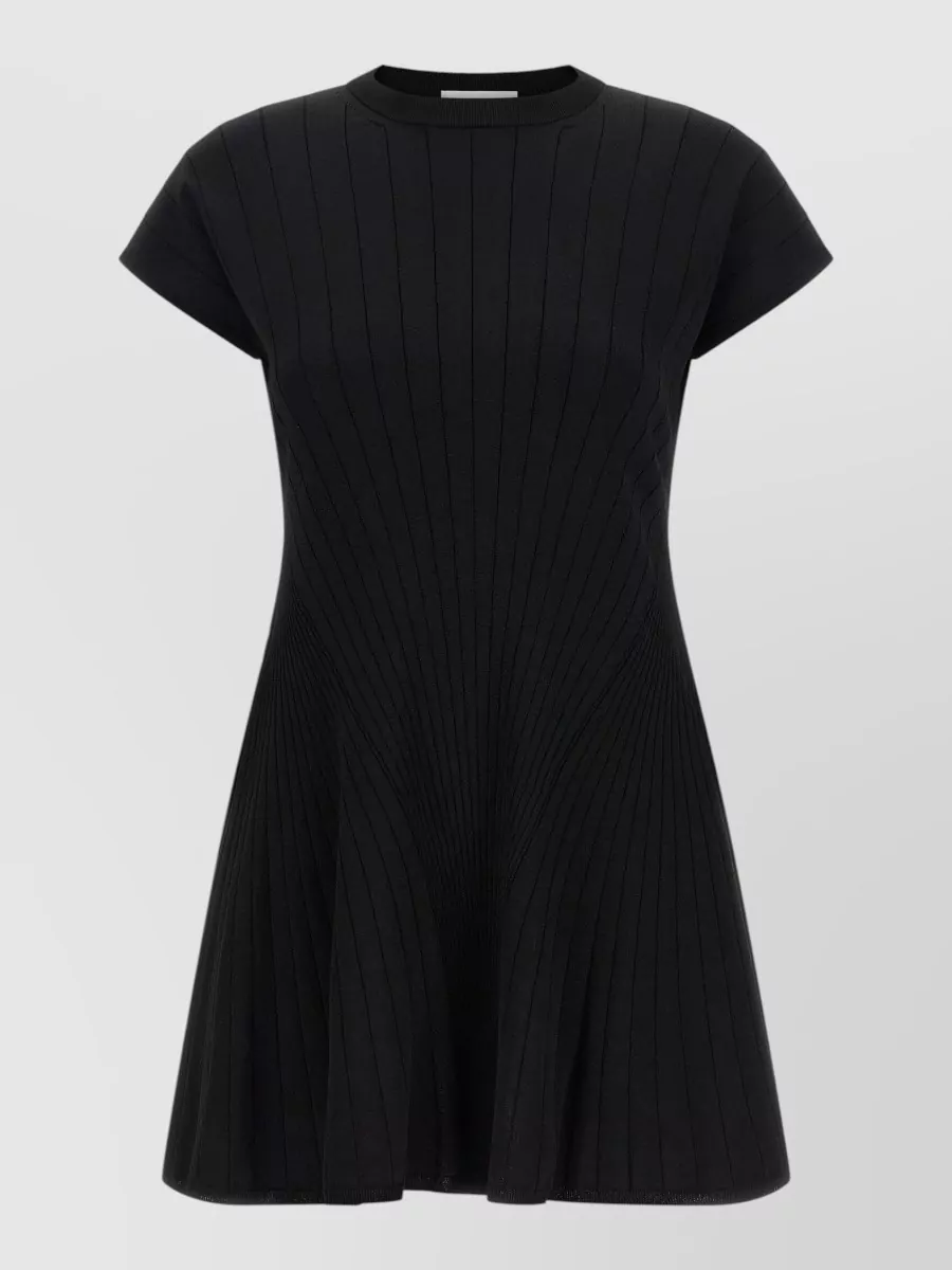 Sportmax Fine-knit jacquard mini dress