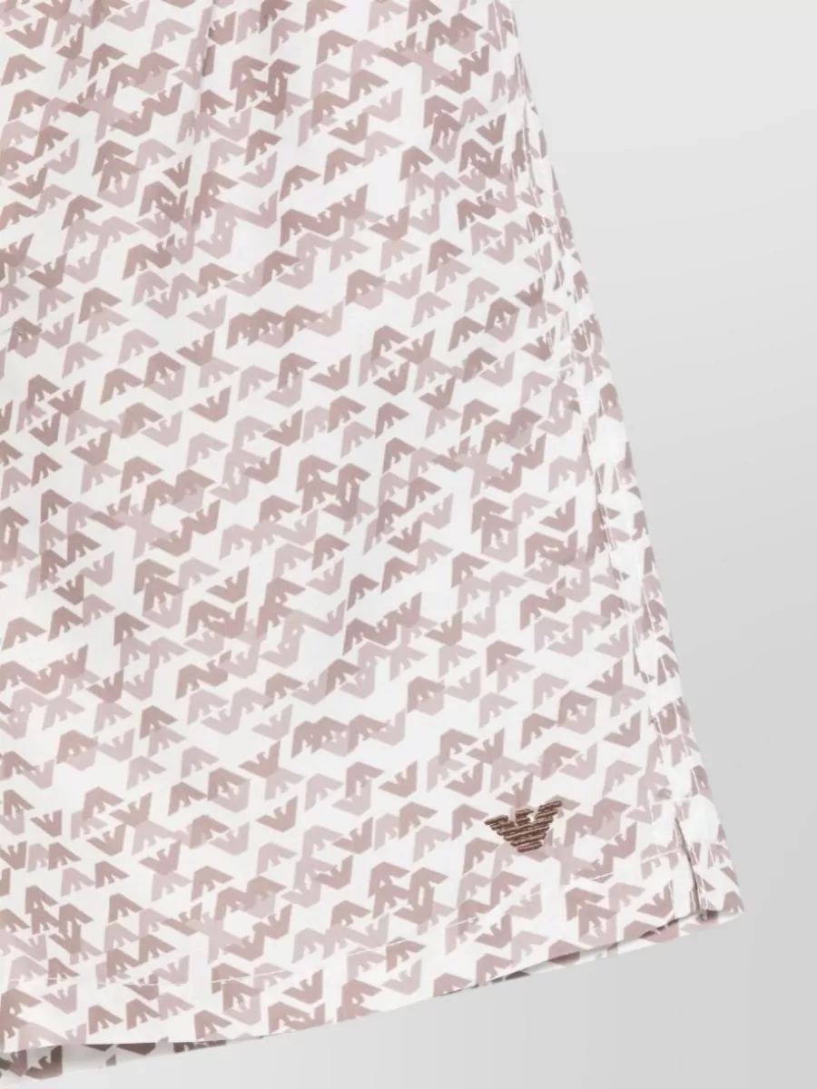 Emporio Armani Logo-Print Swim Shorts