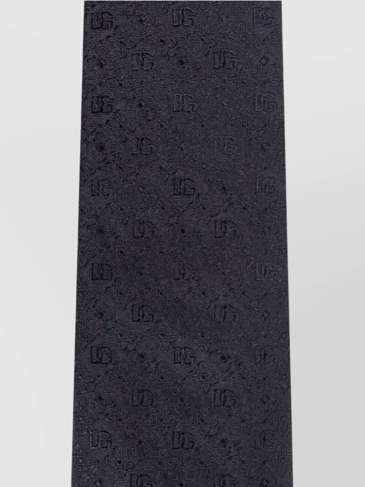 Dolce&Gabbana All-Over Logo Embroidery Silk Tie