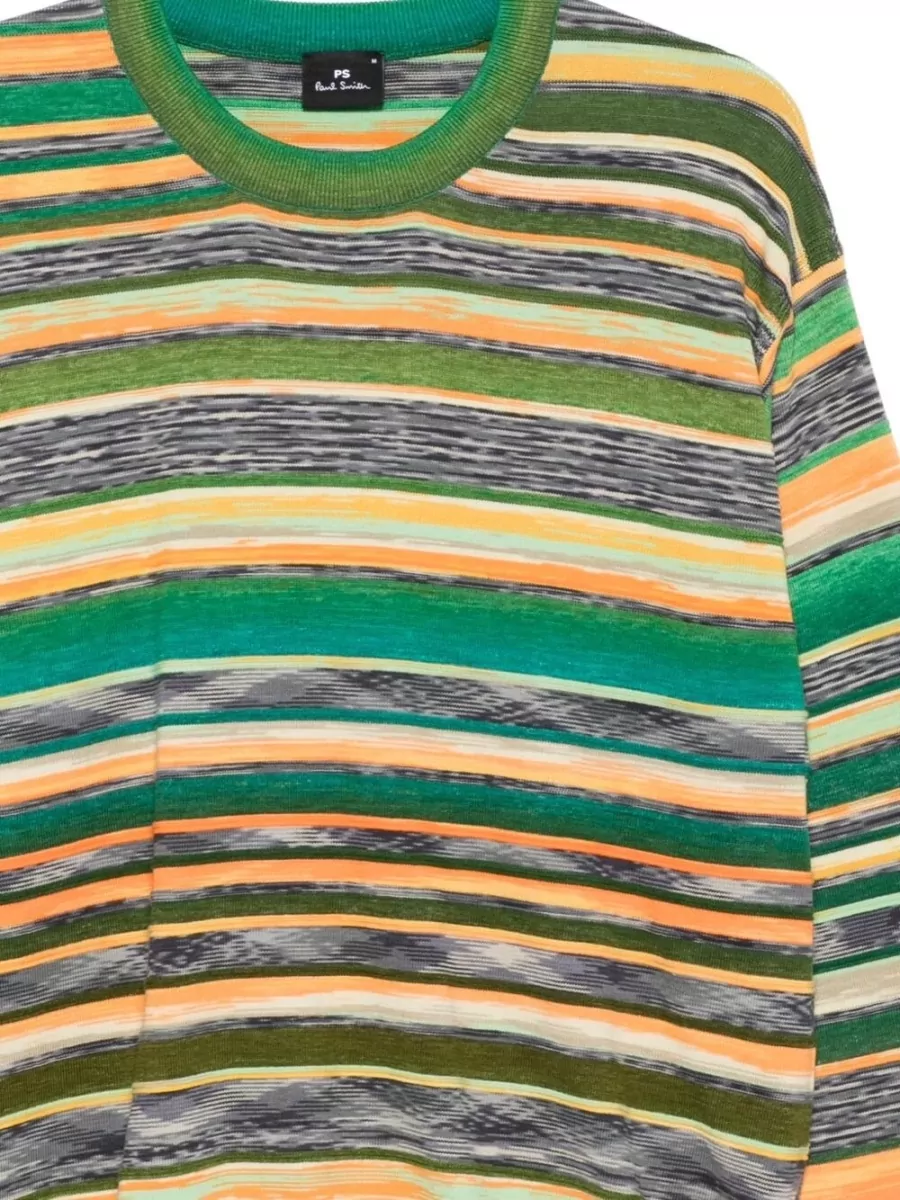 Paul Smith Striped Organic Cotton Long-Sleeve T-Shirt