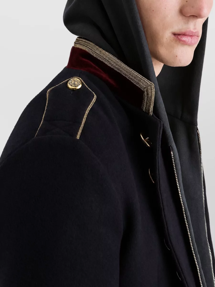 Dolce&Gabbana Cashmere Wool Single-Breasted Coat