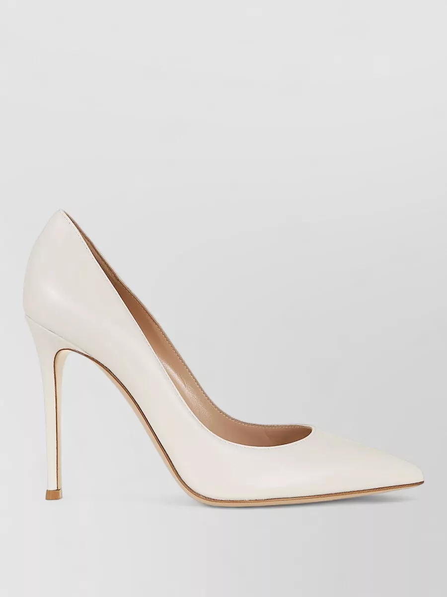 Gianvito Rossi Leather Pointed-Toe Stiletto Pumps