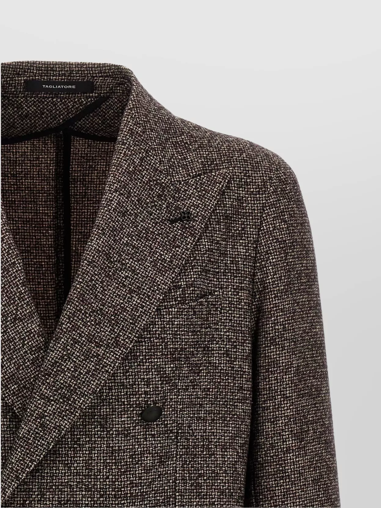 Tagliatore Luxe Textured Double-Breasted Blazer