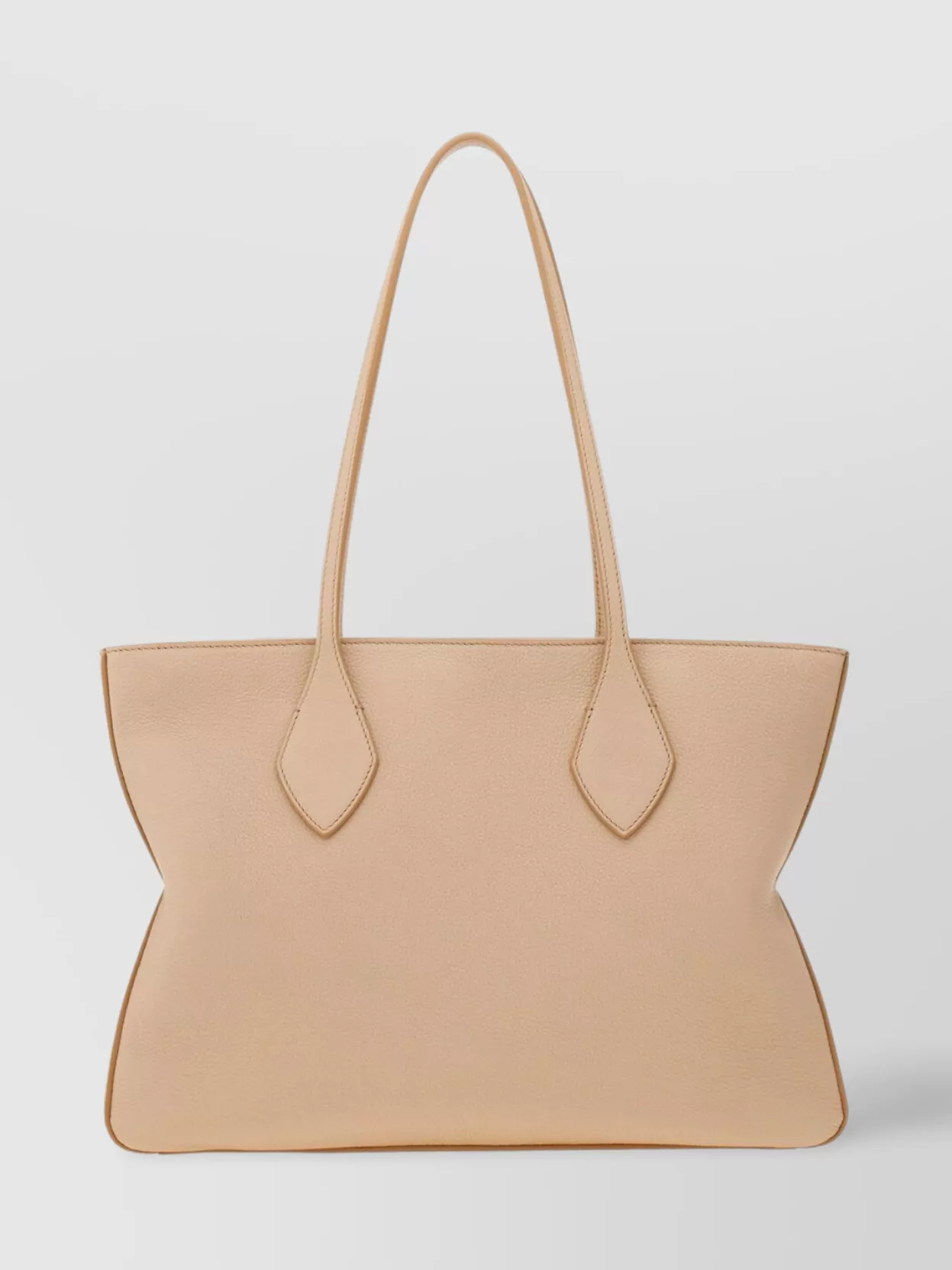 Shop Ferragamo Medium Pebbled Tote Bag With Top Handles