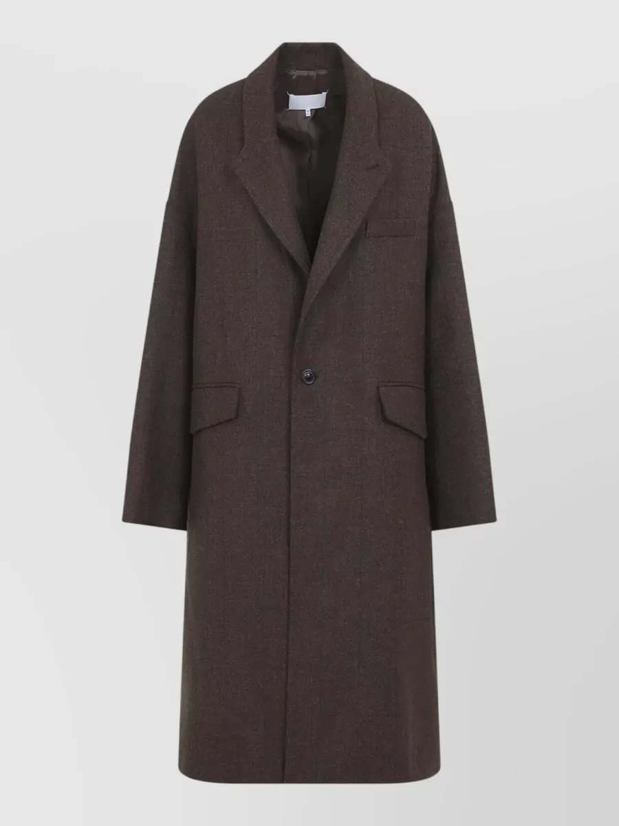 Maison Margiela wool oversized checked coat