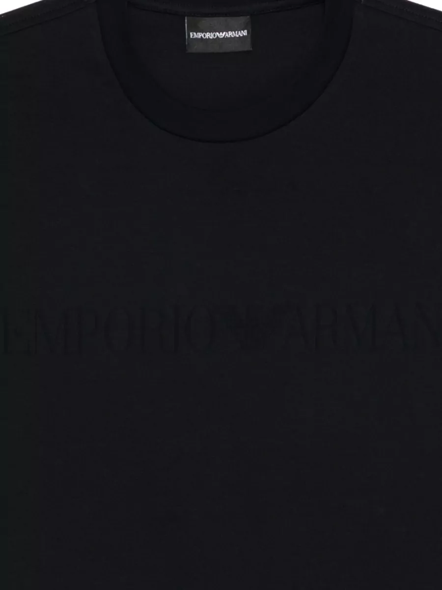 Emporio Armani Logo Cotton T Shirt Crew Neck