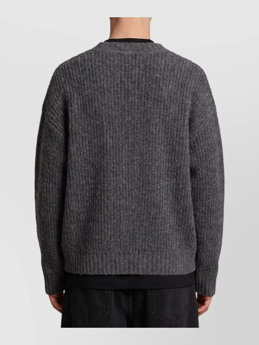 Roberto Collina Popcorn-Knit Wool Blend V-Neck Cardigan