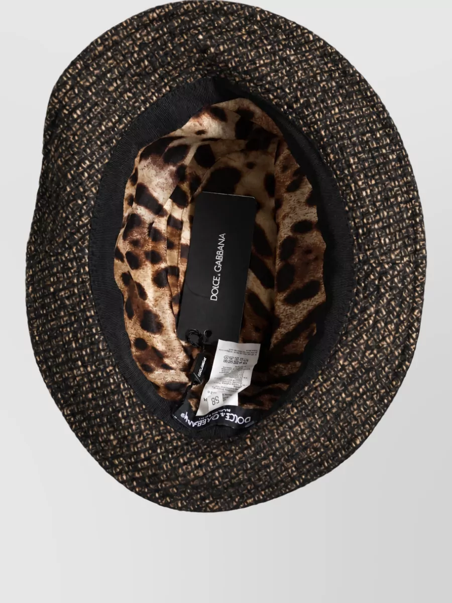 Dolce&Gabbana Textured Fedora Hat