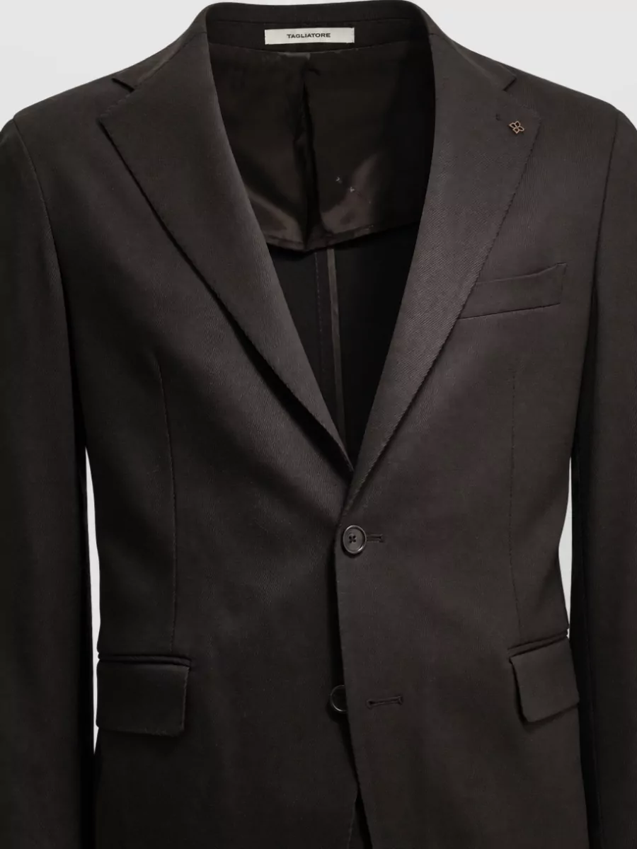 Tagliatore virgin wool formal single breasted coat
