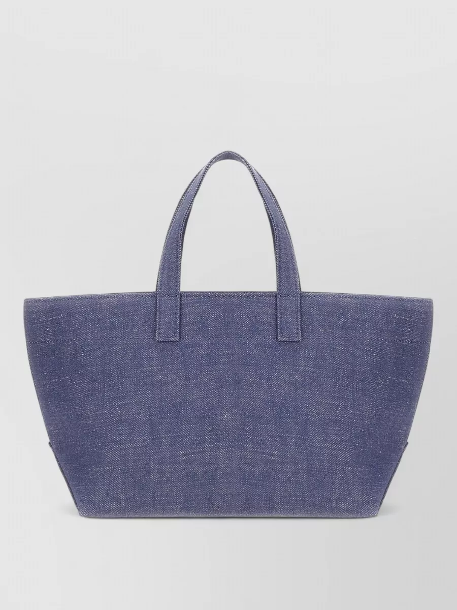 A.p.c. Denim Le Drummer Tote Bag Top Handles