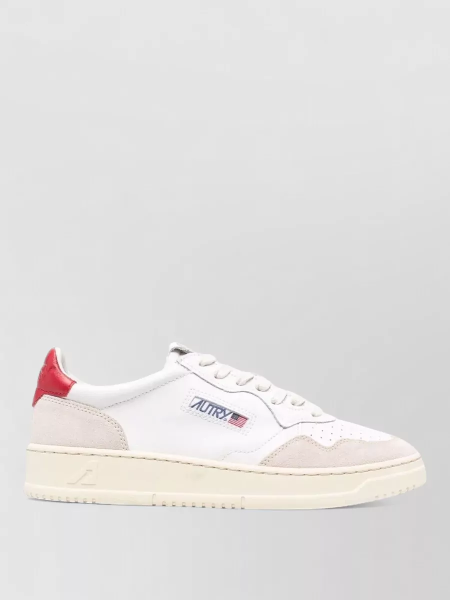 Autry Low Top Sneakers Leather Suede Contrast Tab