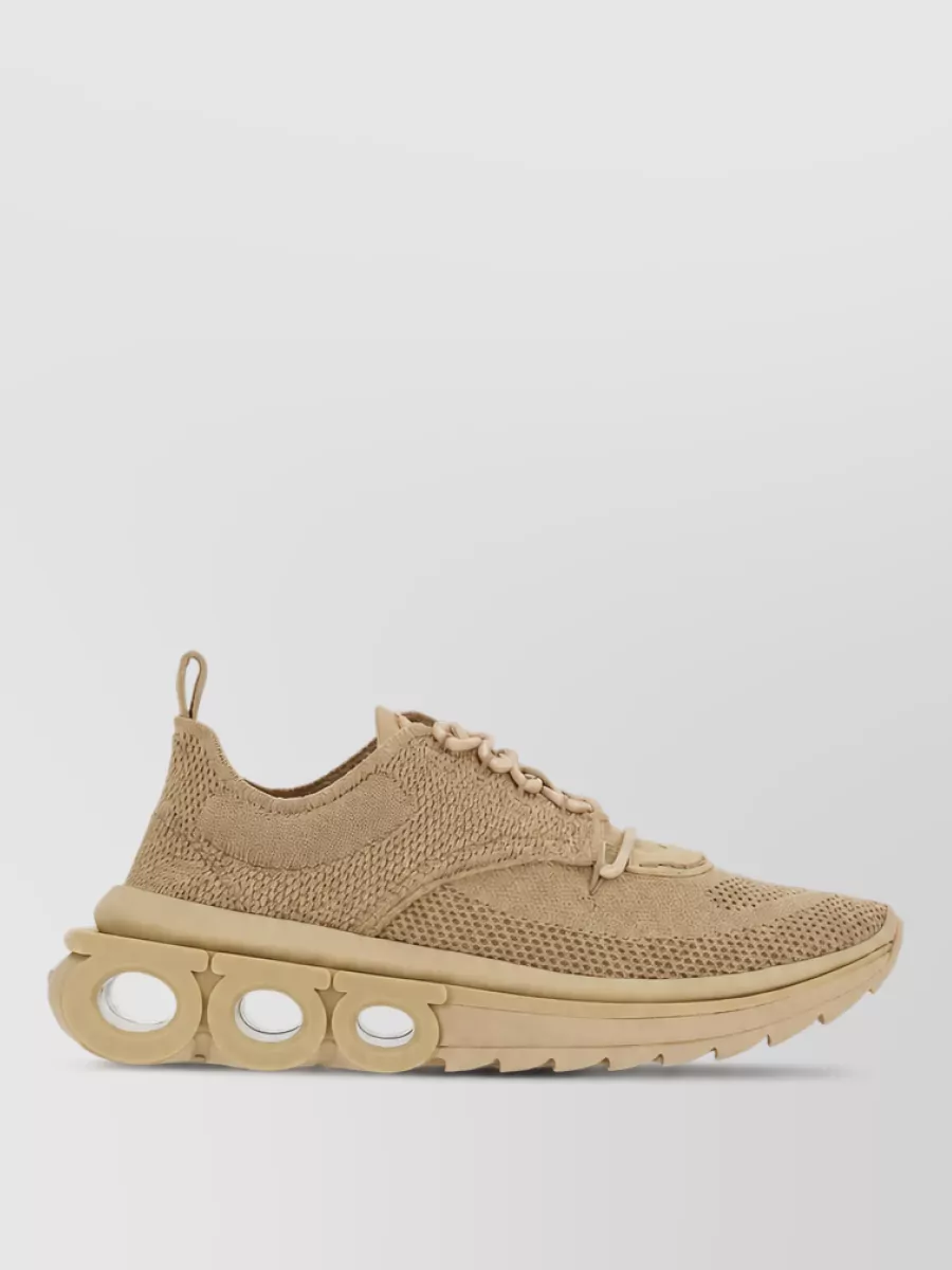 Ferragamo Fabric Low-Top Sneakers