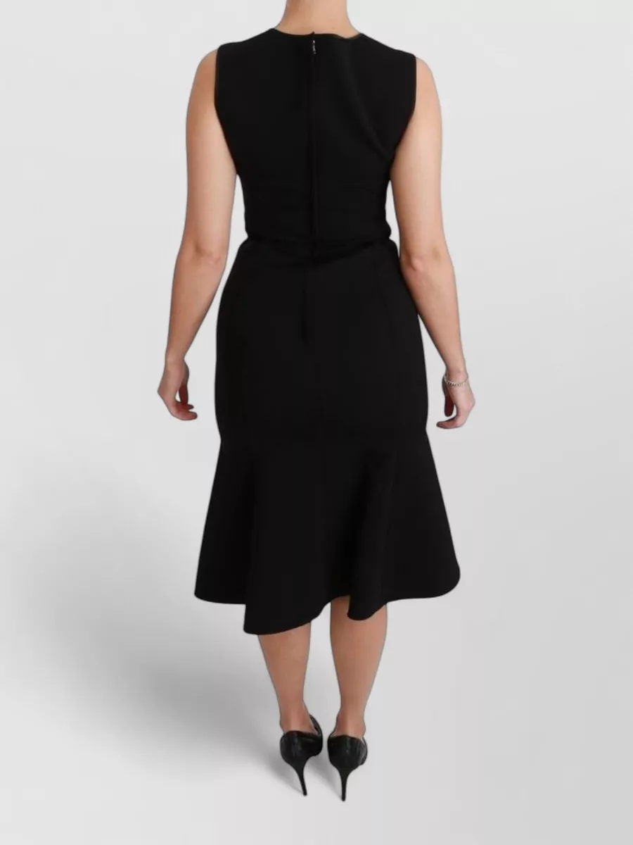 Dolce&Gabbana Wool Sleeveless Midi Dress