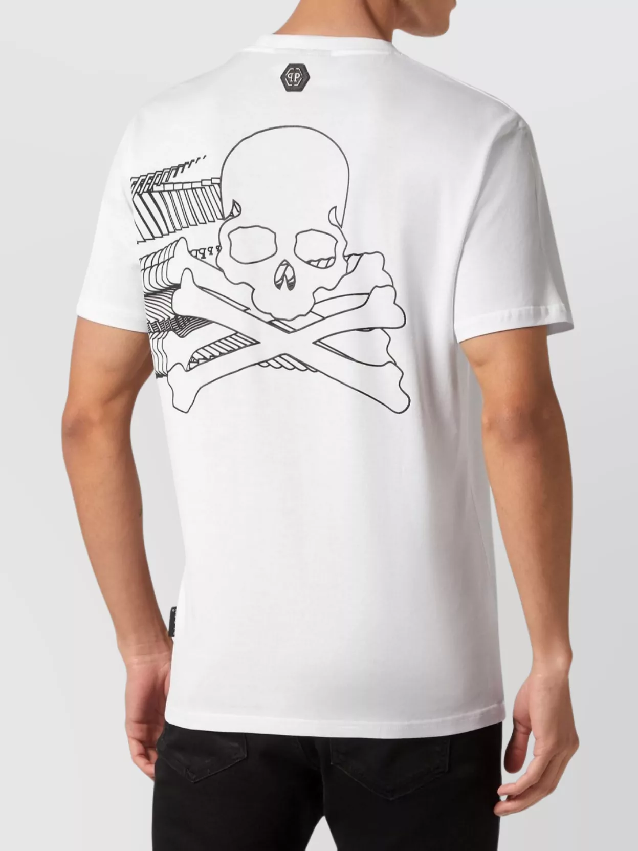 Philipp Plein Graphic Print Crew Neck Short Sleeves T-Shirt