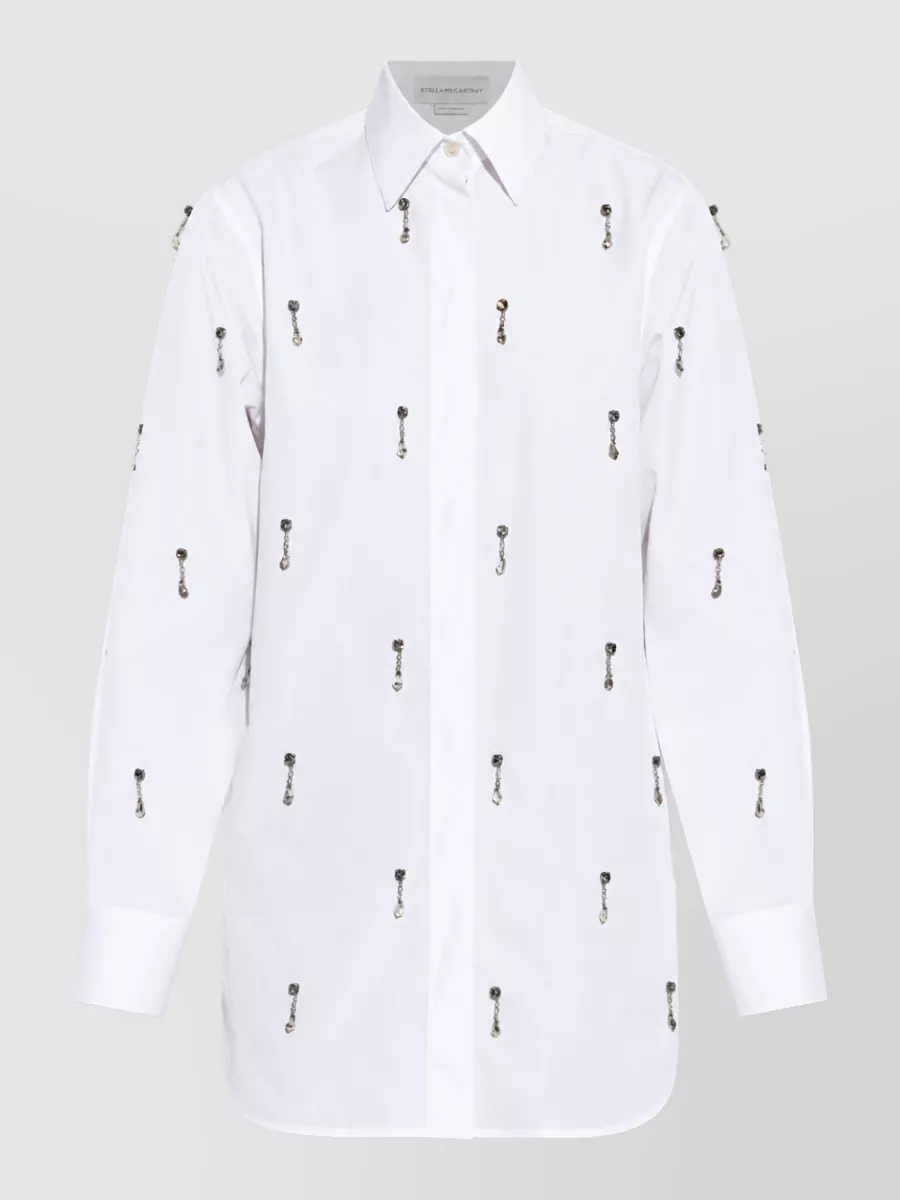 Stella Mccartney Crystal-embellished cotton shirt
