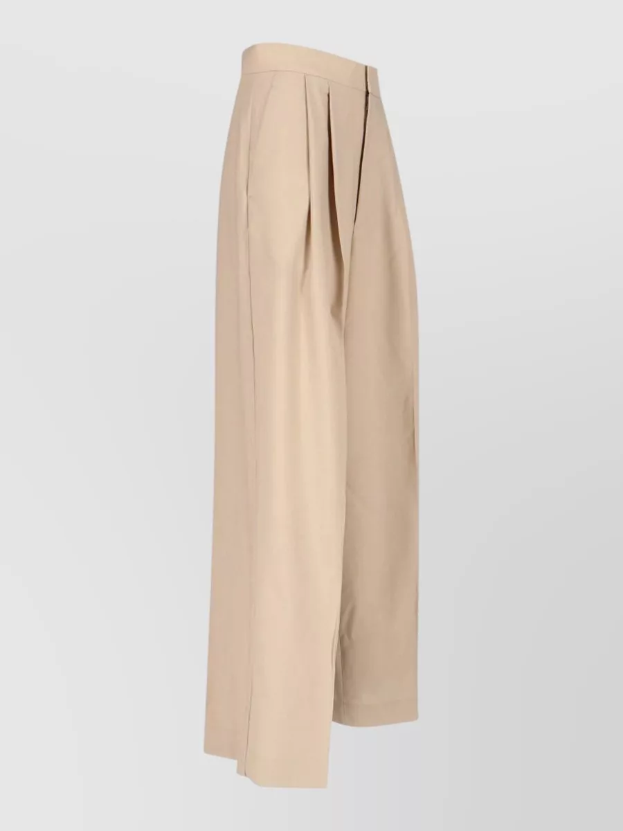 Sa Su Phi Wool Straight-Leg Wide-Leg Trousers