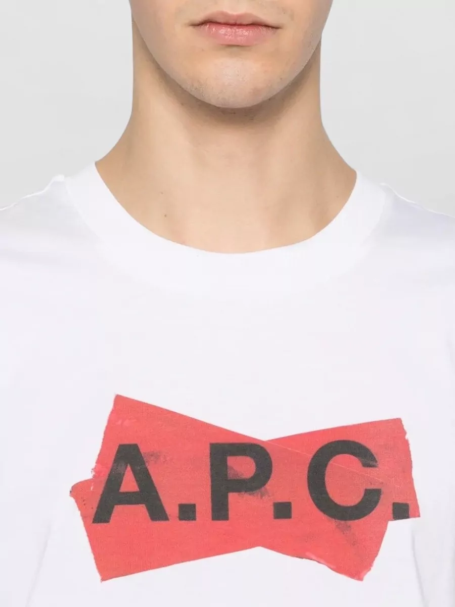 A.p.c. Graphic Logo T Shirt Crew Neck