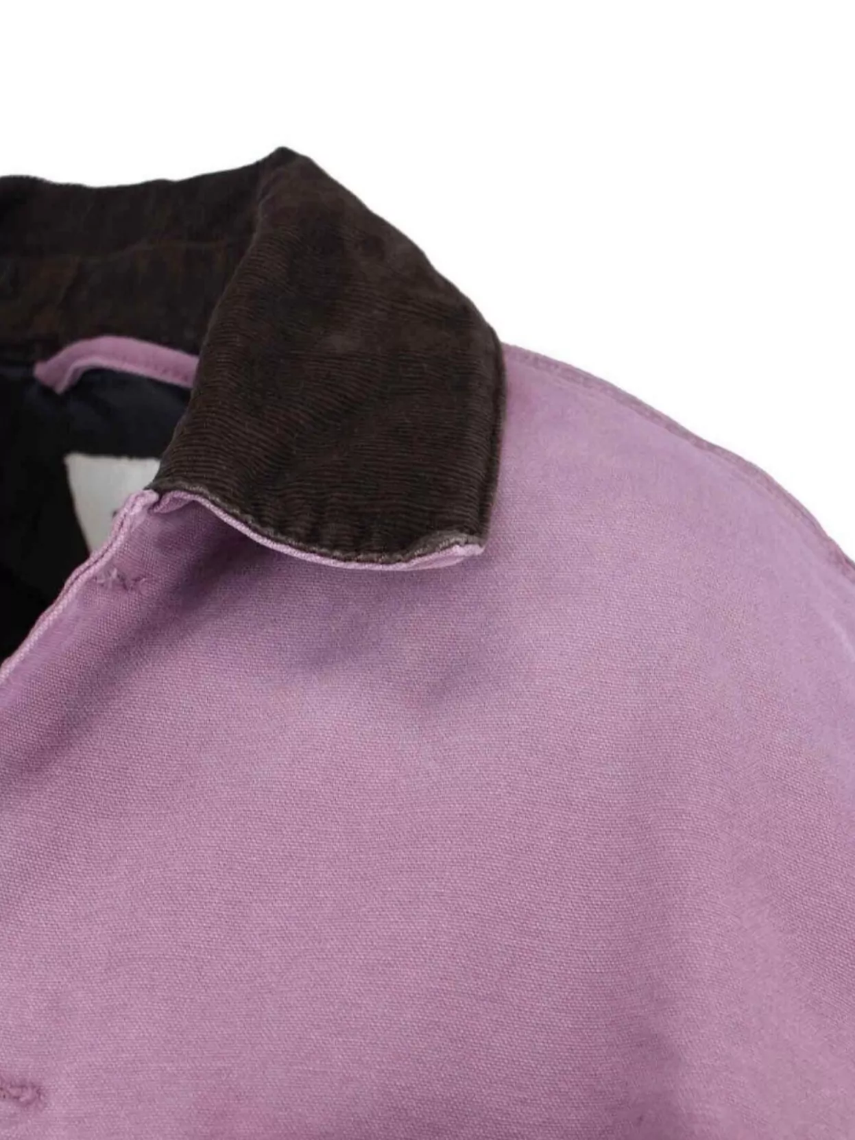 Carhartt Casual Jacket With Contrast Collar And Pockets In Purple