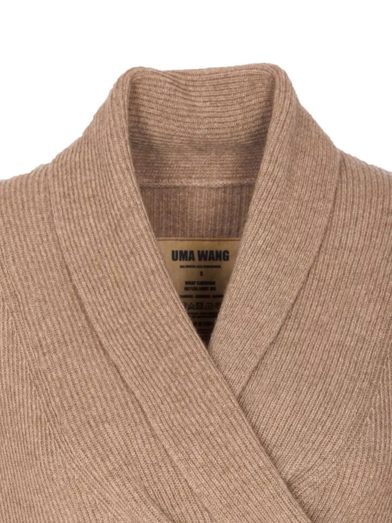 Uma Wang Wrap Cardigan With Belted Waist And Bow