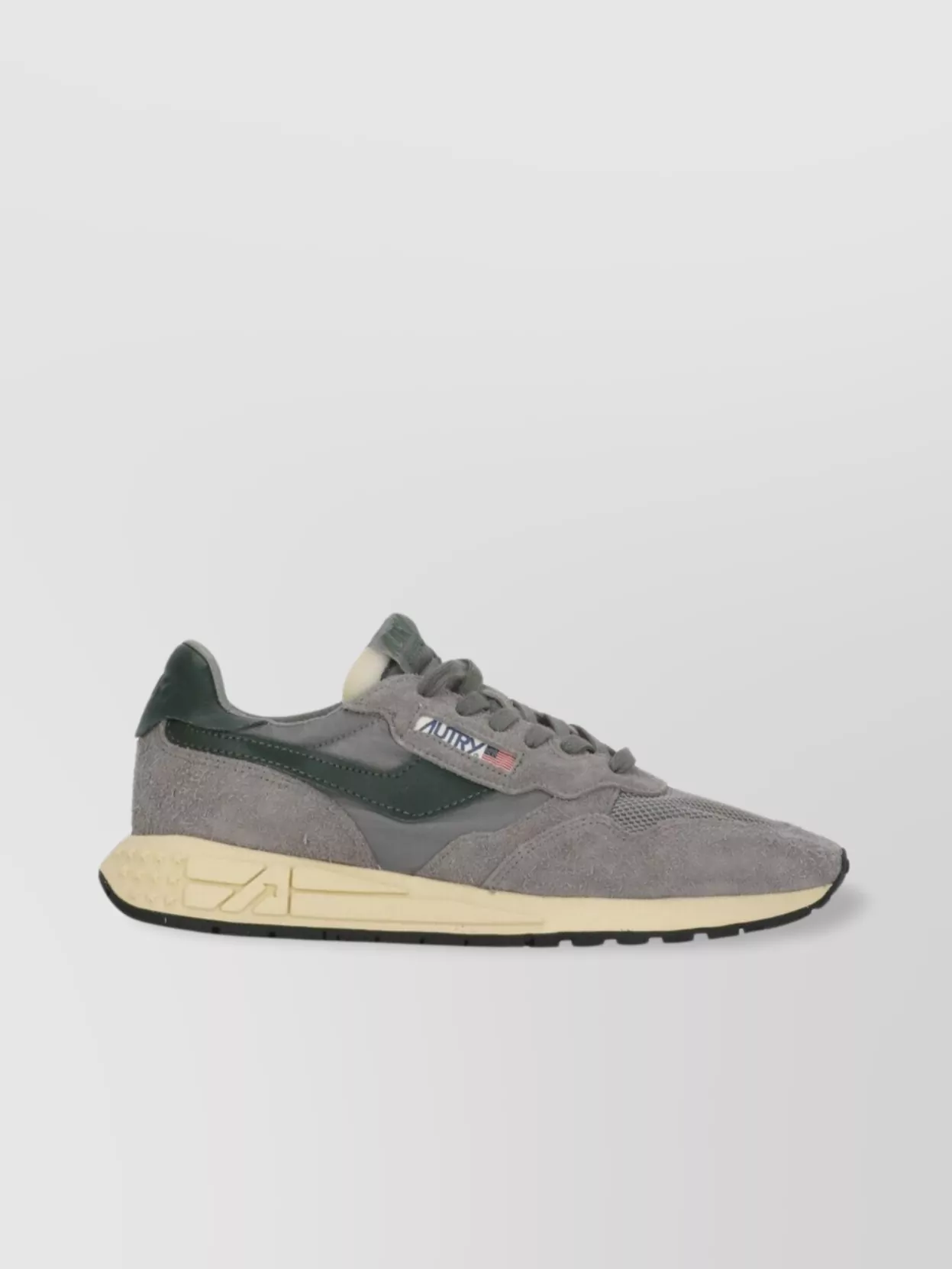 Autry Low Top Leather Sneakers With Suede Panels