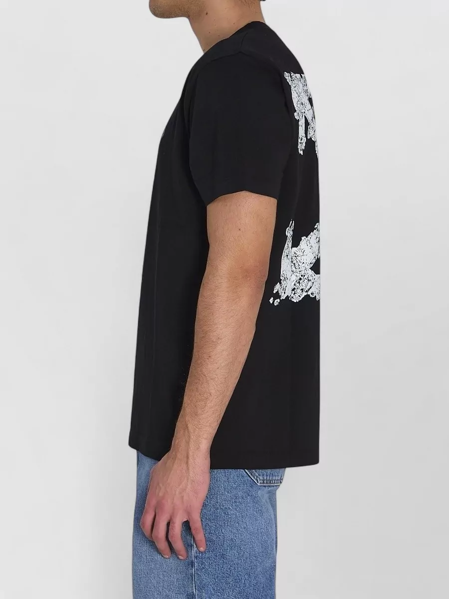 Off-White Heraldic Threshold Jersey Graphic T Shirt