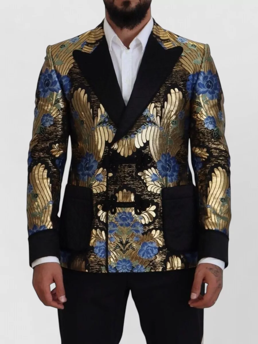 Dolce&Gabbana Single Breasted Wool Blend Blazer