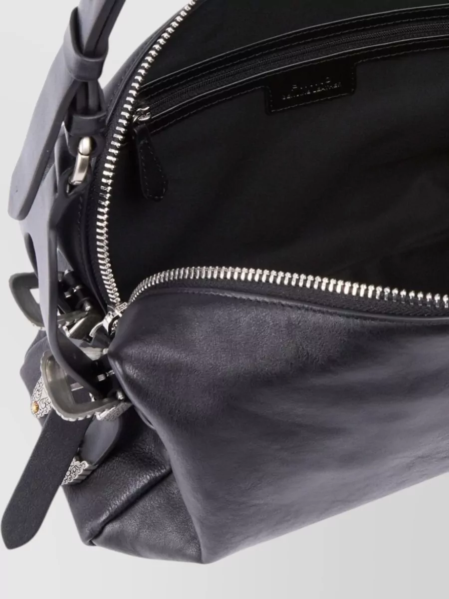 Pinko Keeper Medium Leather Shoulder Bag