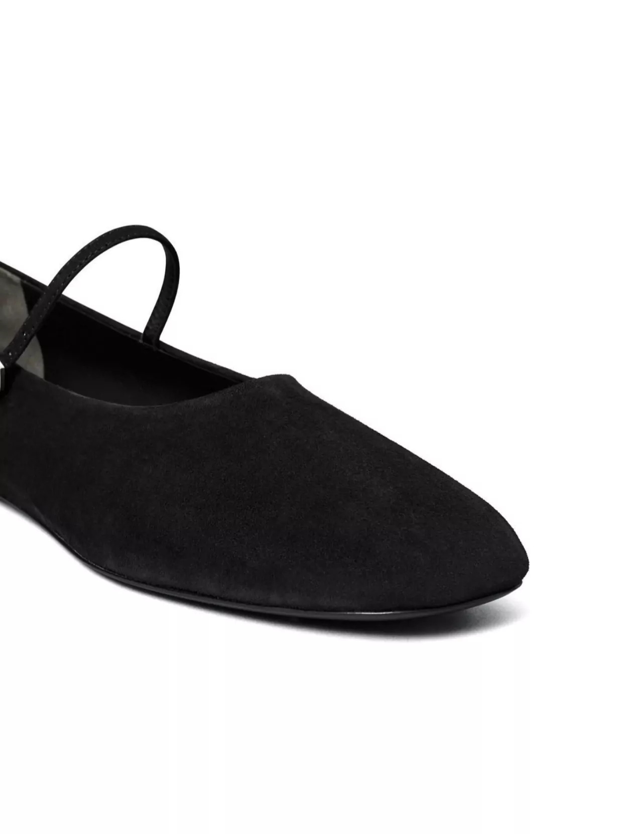 Tory Burch Black Ovine Leather Ballerina Shoes
