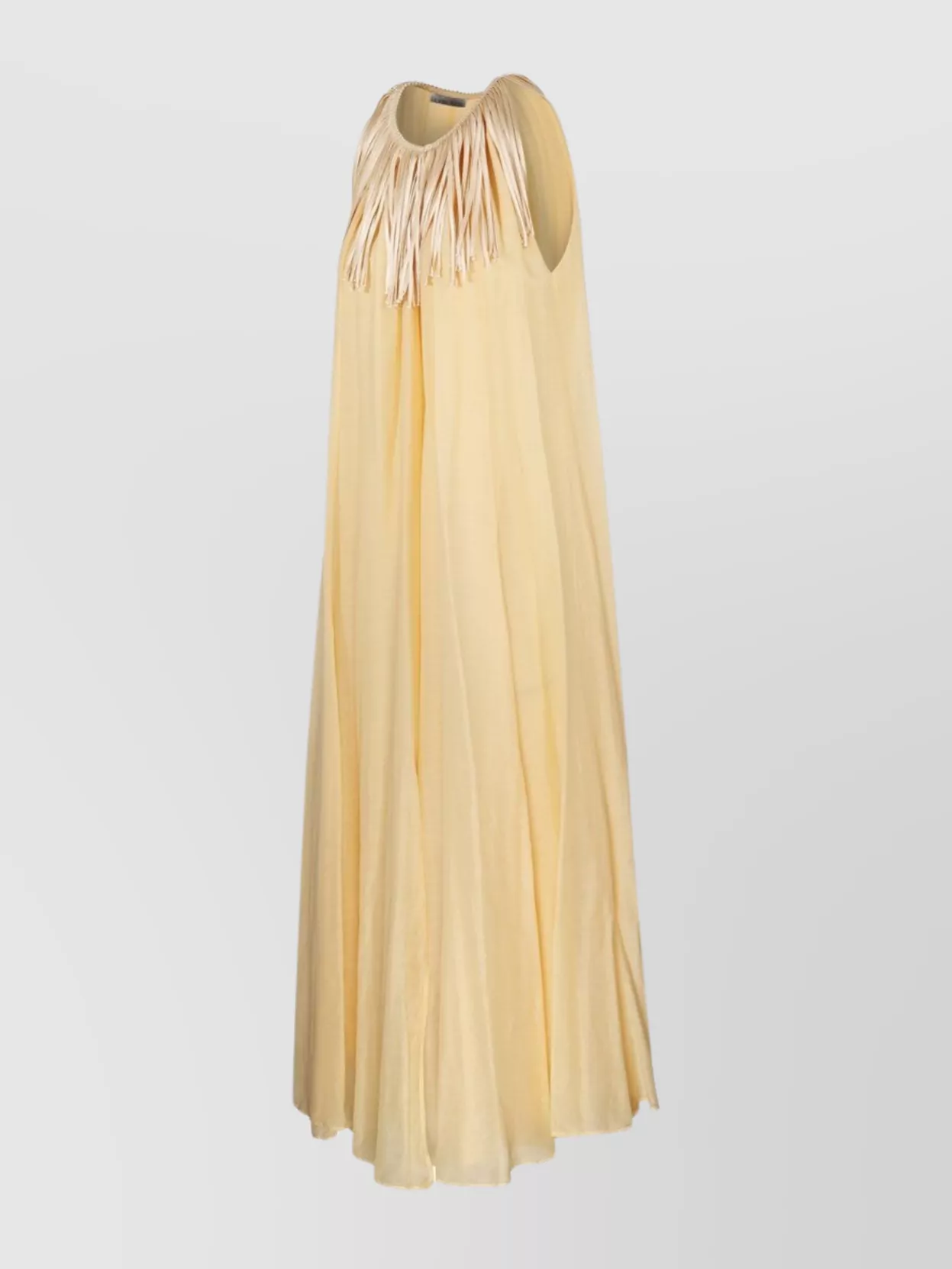 Shop Forte Forte Fringed Voile Sleeveless Dress