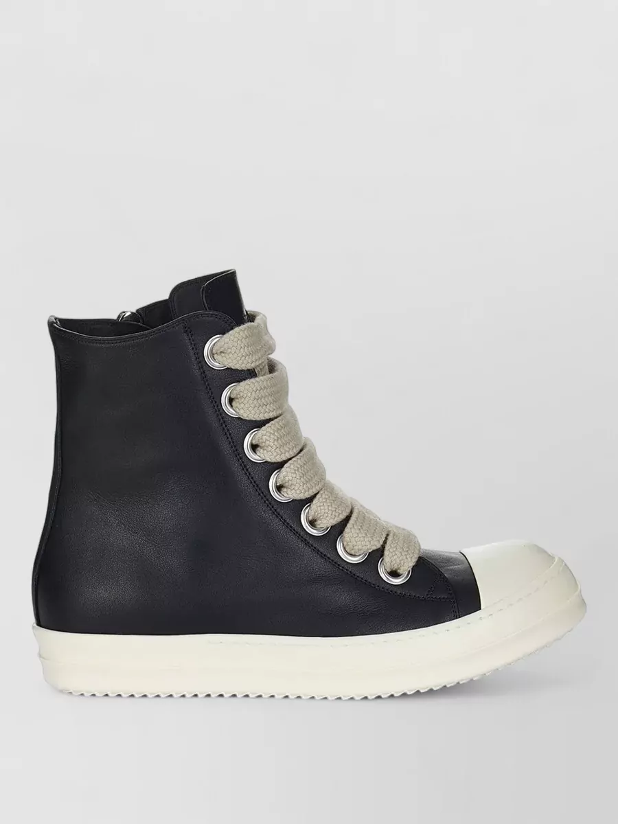 Rick Owens leather high-top sneakers