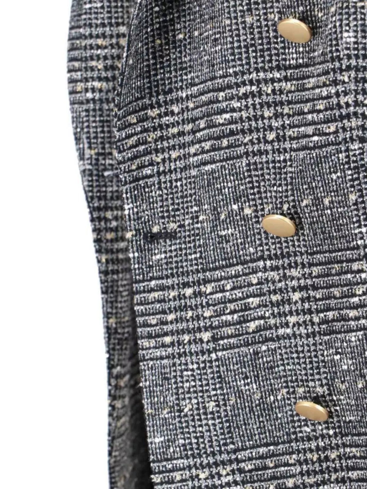 Tagliatore Tailored Double-breasted Jacket With Textured Plaid Pattern In Gray