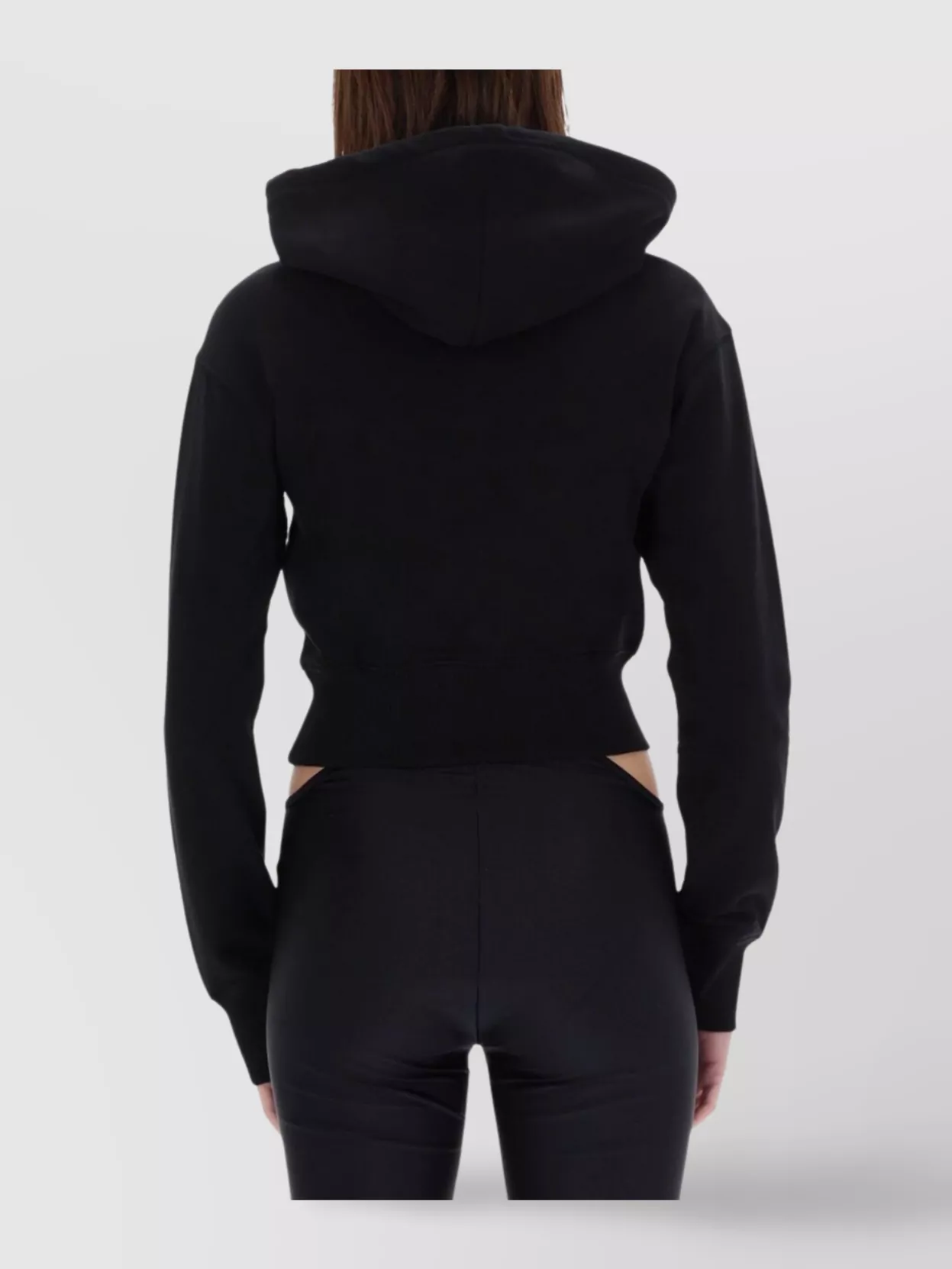 Versace Jeans Couture Hooded Cropped Knitwear Long Sleeves