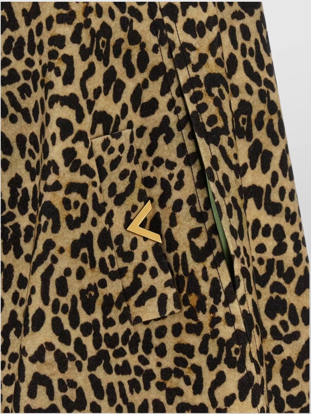 Valentino Garavani Stand Collar Animalier Cloth Cape