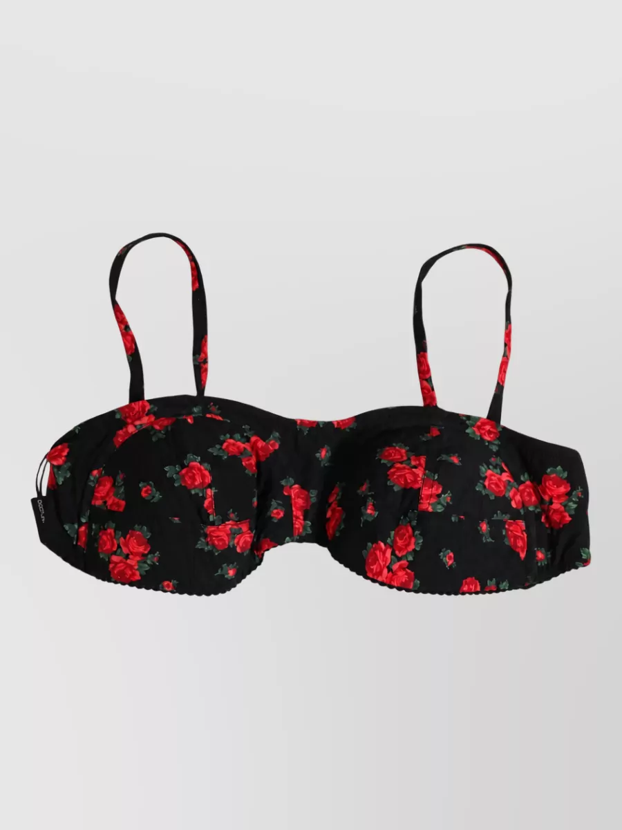 Dolce&Gabbana floral print underwire bikini top