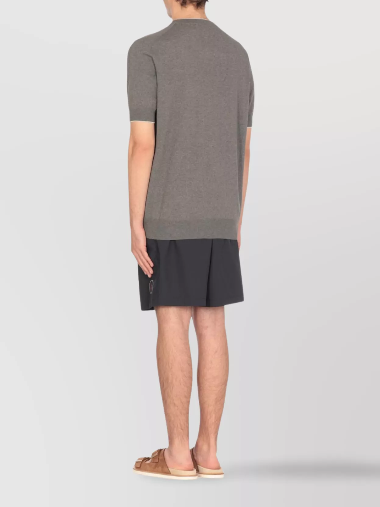 Brunello Cucinelli Crewneck Sweater Ribbed Trims