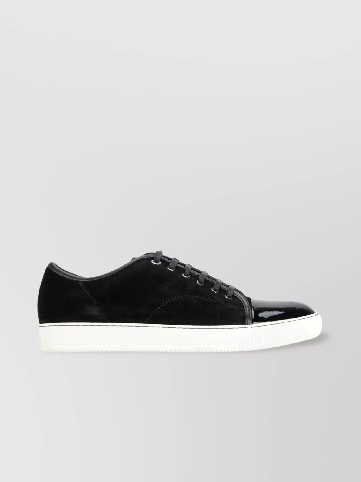 Lanvin Shiny Toe Leather Sneakers