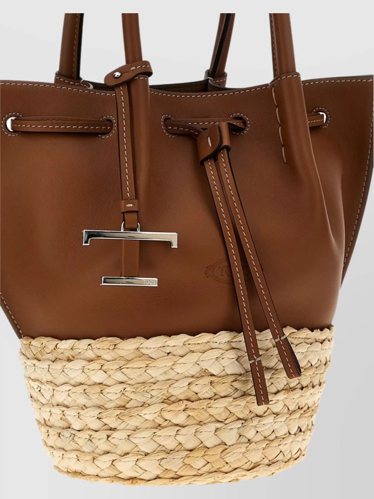 バッグ・カバンその他 Tod's MINI BUCKET BAG Woman BEIGE Tod's Di Bag Bucket Bag in Leather Mini with